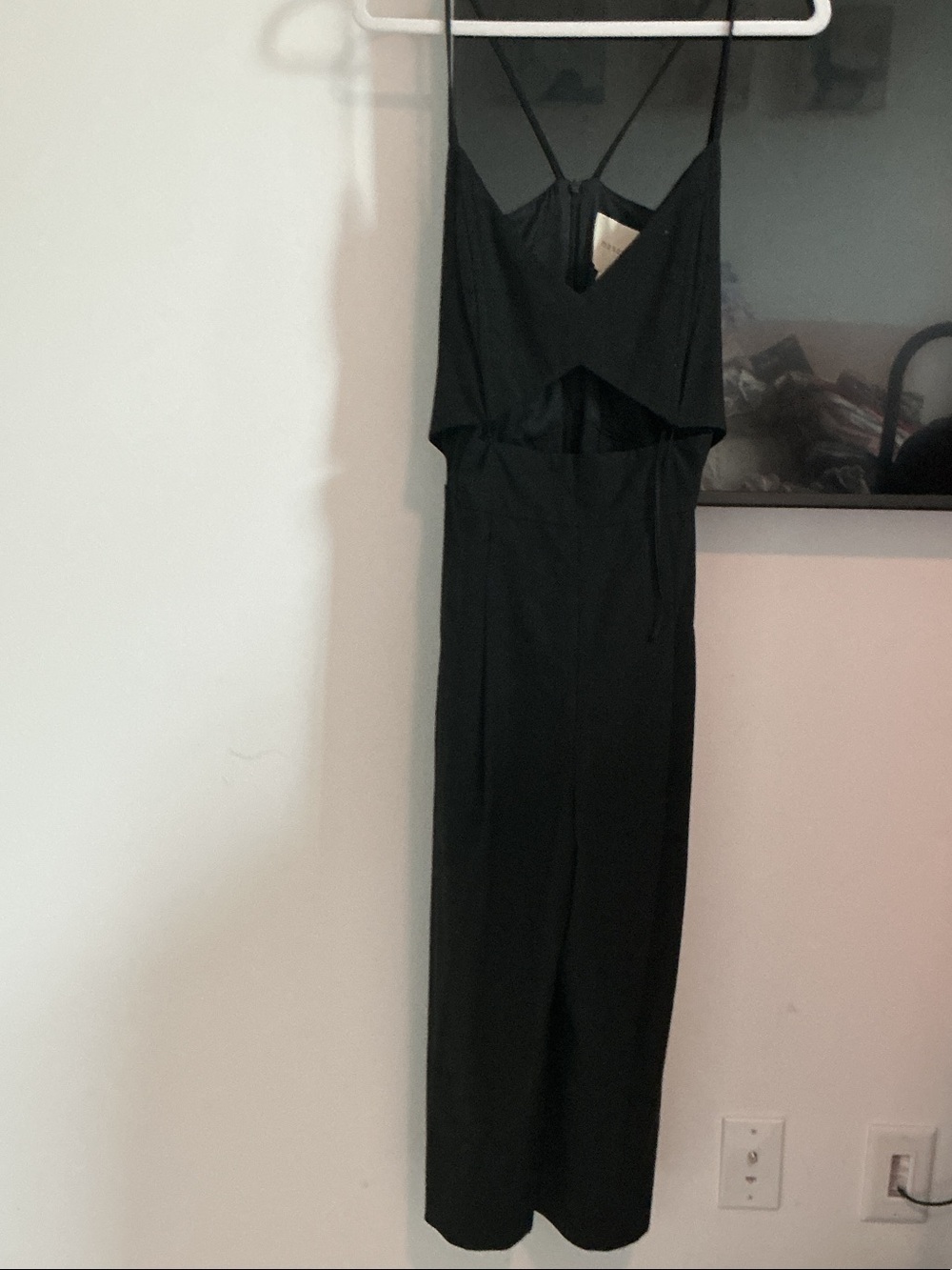 Mason Black Sleeveless Cutout Midi Jumpsuit